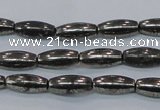 CPY600 15.5 inches 5*16mm rice pyrite gemstone beads wholesale