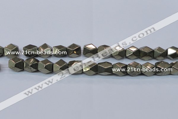 CPY611 15.5 inches 13*16mm nuggets pyrite gemstone beads