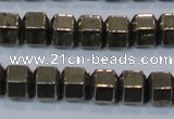 CPY618 15.5 inches 9*10mm pyrite gemstone beads