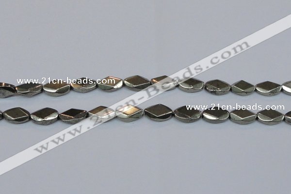 CPY653 15.5 inches 10*16mm pyrite gemstone beads wholesale