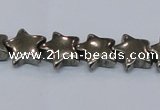 CPY658 15.5 inches 12*12mm star pyrite gemstone beads