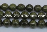 CPY752 15.5 inches 8mm round pyrite gemstone beads wholesale