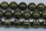 CPY753 15.5 inches 10mm round pyrite gemstone beads wholesale