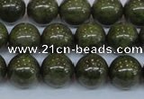 CPY754 15.5 inches 12mm round pyrite gemstone beads wholesale