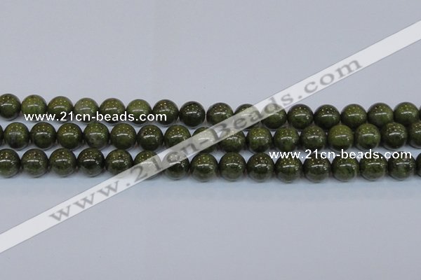 CPY755 15.5 inches 14mm round pyrite gemstone beads wholesale