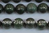 CPY764 15.5 inches 12mm round pyrite gemstone beads wholesale