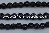 CPY770 15.5 inches 4mm round pyrite gemstone beads wholesale