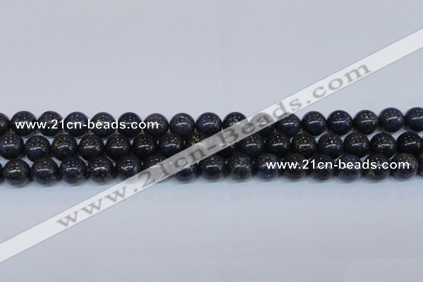 CPY774 15.5 inches 12mm round pyrite gemstone beads wholesale