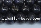 CPY775 15.5 inches 14mm round pyrite gemstone beads wholesale