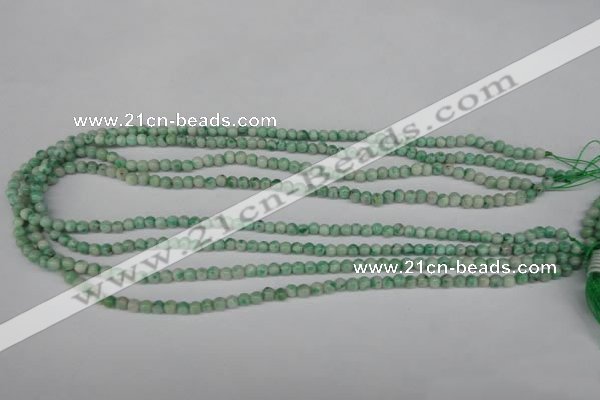 CQJ201 15.5 inches 4mm round Qinghai jade beads wholesale