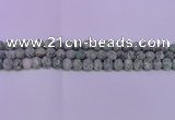 CQJ250 15.5 inches 4mm round matte Qinghai jade beads