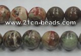 CRA03 15.5 inches 12mm round natural rainforest agate gemstone beads