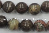 CRA05 15.5 inches 16mm round natural rainforest agate gemstone beads