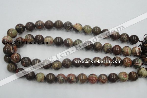 CRA05 15.5 inches 16mm round natural rainforest agate gemstone beads