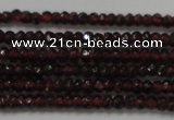 CRB100 15.5 inches 2*3.5mm faceted rondelle red garnet gemstone beads