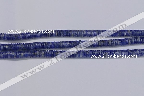 CRB1022 15.5 inches 2*6mm heishi sodalite beads wholesale