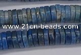 CRB1028 15.5 inches 2*7mm heishi lapis lazuli beads wholesale