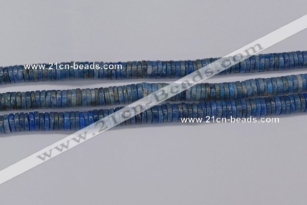 CRB1028 15.5 inches 2*7mm heishi lapis lazuli beads wholesale