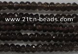 CRB103 15.5 inches 2.5*4mm faceted rondelle smoky quartz beads