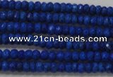 CRB106 15.5 inches 2.5*4mm faceted rondelle dyed turquoise beads