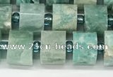 CRB1070 15.5 inches 7*9mm - 8*10mm faceted tyre amazonite beads