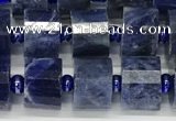 CRB1074 15.5 inches 7*9mm - 8*10mm faceted tyre sodalite beads