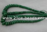 CRB1107 15.5 inches 5*8mm - 9*18mm rondelle green aventurine beads