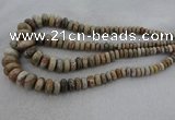 CRB1109 15.5 inches 5*8mm - 9*18mm rondelle chrysanthemum agate beads