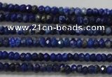 CRB111 15.5 inches 2.5*4mm faceted rondelle sodalite gemstone beads