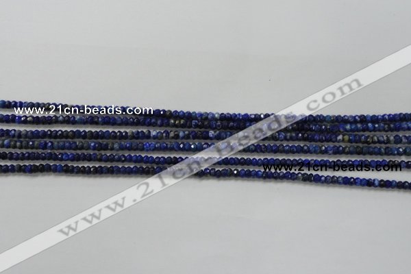 CRB111 15.5 inches 2.5*4mm faceted rondelle sodalite gemstone beads