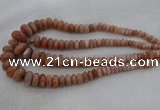 CRB1111 15.5 inches 5*8mm - 9*18mm rondelle moonstone beads