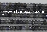 CRB117 15.5 inches 3*5mm faceted rondelle kyanite beads