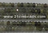 CRB118 15.5 inches 3*5mm faceted rondelle labradorite beads