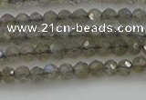 CRB1202 15.5 inches 3*4mm faceted rondelle labradorite beads