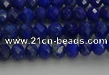 CRB1217 15.5 inches 4*6mm faceted rondelle lapis lazuli beads