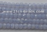 CRB123 15.5 inches 2.5*4mm faceted rondelle blue lace agate beads