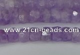 CRB1270 15.5 inches 4*6mm faceted rondelle lavender amethyst beads