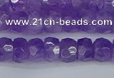 CRB1275 15.5 inches 5*8mm faceted rondelle lavender amethyst beads