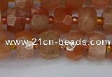 CRB1291 15.5 inches 5*8mm faceted rondelle moonstone beads