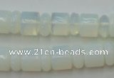 CRB135 15.5 inches 6*12mm & 10*12mm rondelle opal beads