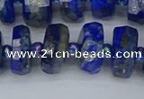 CRB1394 15.5 inches 8*16mm faceted rondelle lapis lazuli beads