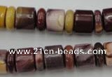 CRB141 15.5 inches 6*12mm & 10*12mm rondelle mookaite jasper beads