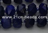 CRB1451 15.5 inches 8*10mm faceted rondelle lapis lazuli beads