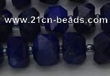 CRB1452 15.5 inches 10*14mm faceted rondelle lapis lazuli beads