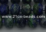 CRB1454 15.5 inches 8*10mm faceted rondelle chrysocolla beads