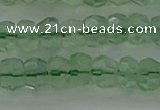 CRB1458 15.5 inches 4*6mm faceted rondelle green fluorite beads