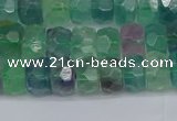 CRB1463 15.5 inches 4*6mm faceted rondelle fluorite beads