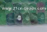 CRB1464 15.5 inches 5*8mm faceted rondelle fluorite beads