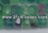 CRB1465 15.5 inches 6*10mm faceted rondelle fluorite beads