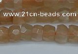 CRB1468 15.5 inches 4*6mm faceted rondelle moonstone beads